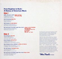 From Ragtime To Rock: A History of American Music - LP - back cover